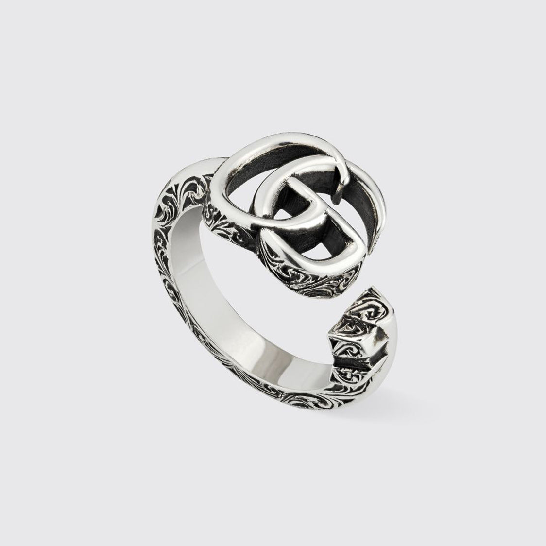 Double Gucci Marmont Key Open Ring