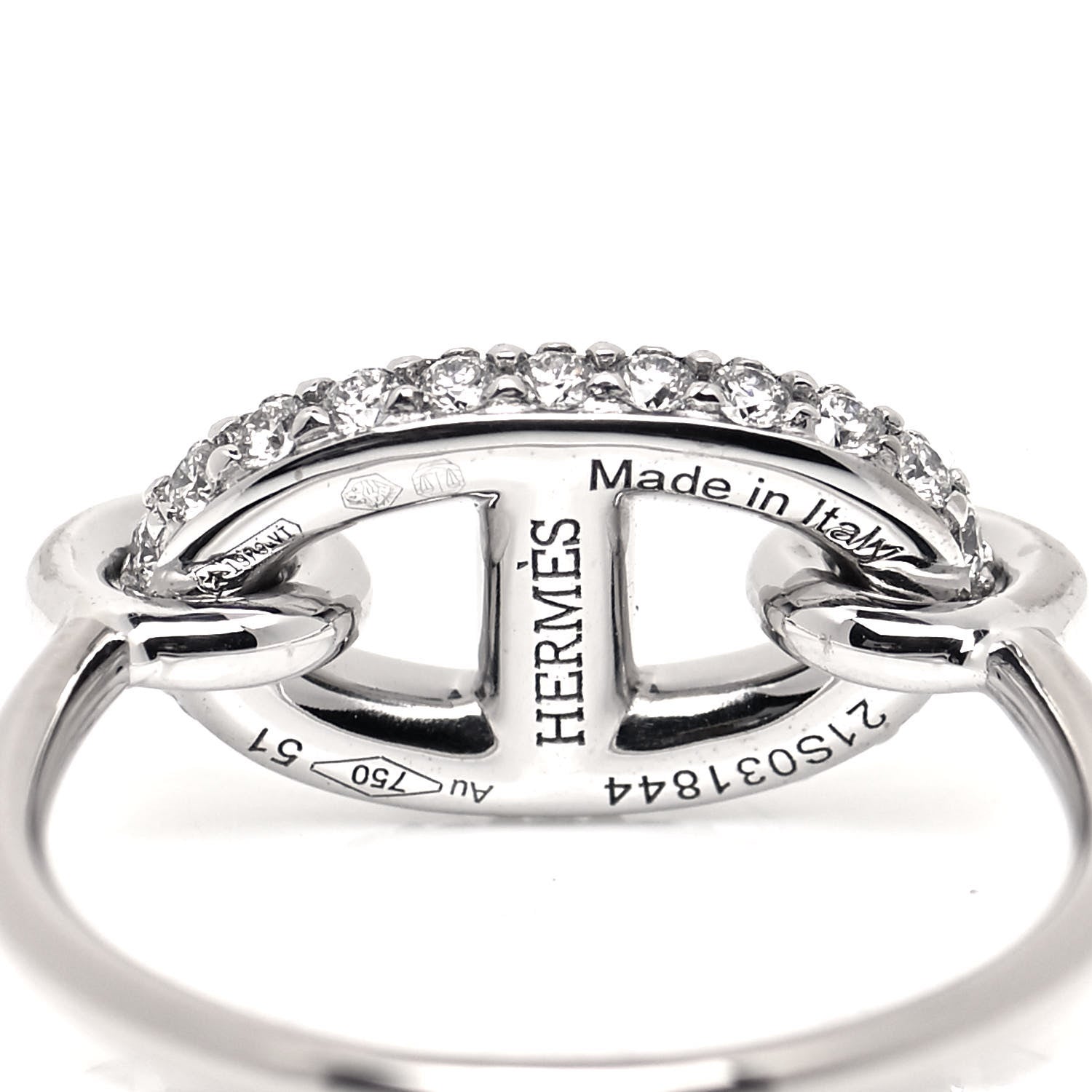18K Farandole Diamond Hermes Ring