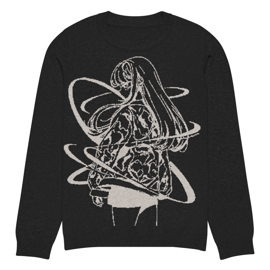 Orbiter • Knitted Crewneck Sweater (Black)
